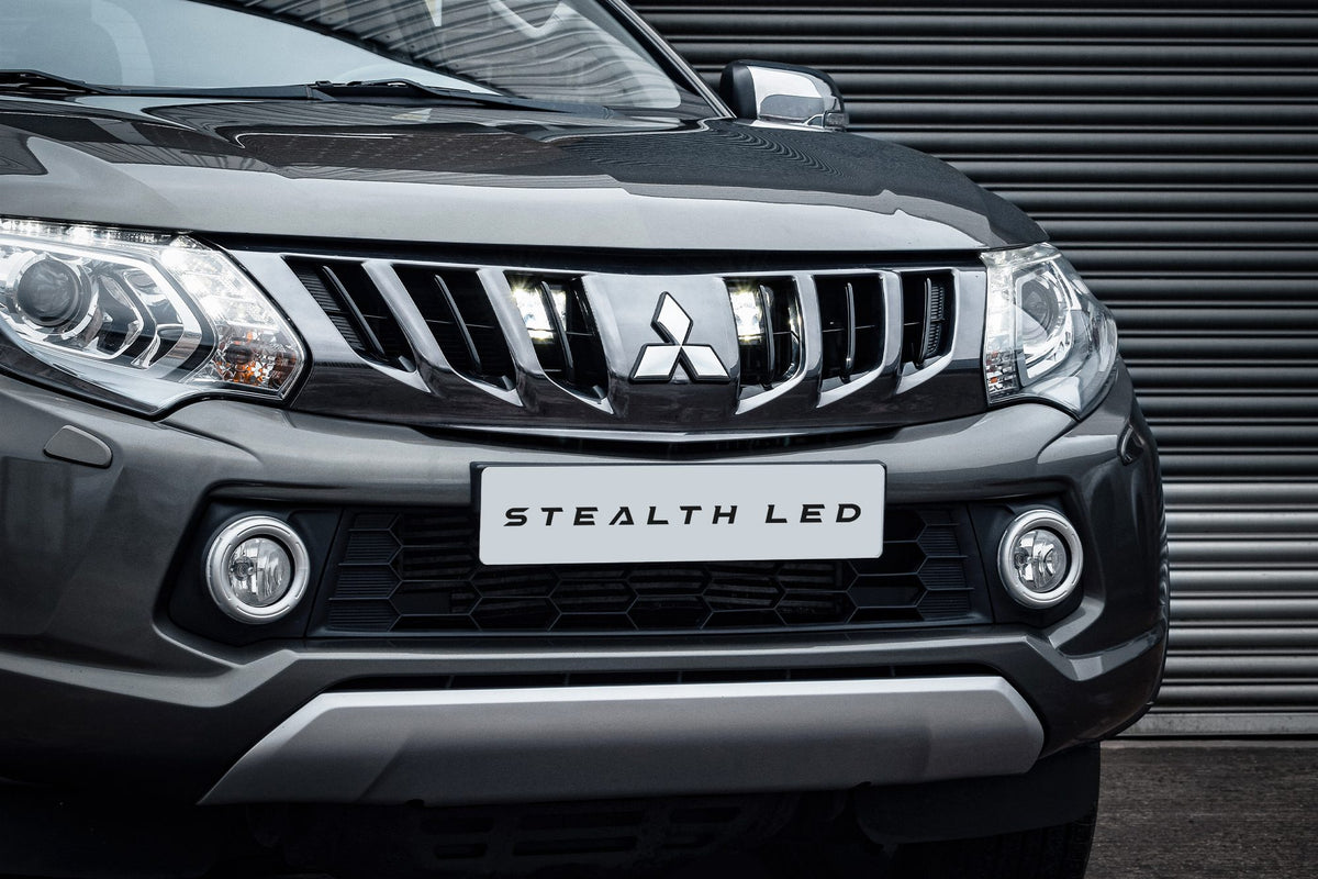 Stealth LED Mitsubishi L200 2015-2019 Twin 3" Luminous LED Integration Grille Kit - 9,600 Lumens