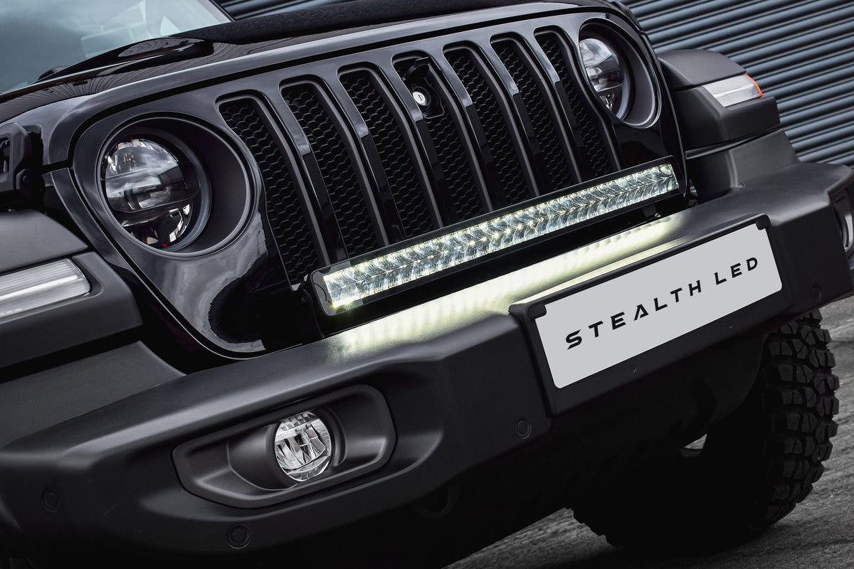 Stealth LED JEEP Wrangler JL 2019+ 30" Luminous LED Integration Grille Kit - 25,200 Lumens