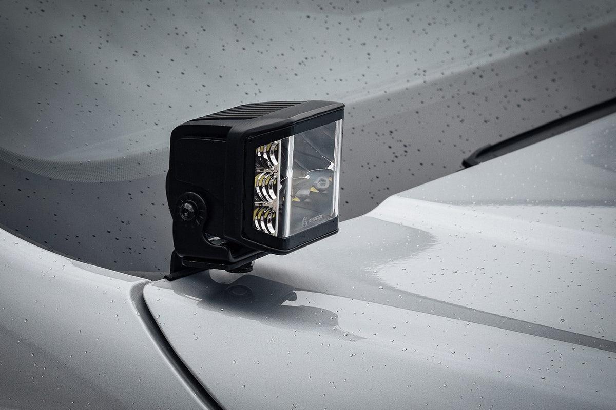 Stealth LED VW Amarok 2023+ Twin 4" Dark Force LED Bonnet Kit - 16,800 Lumens
