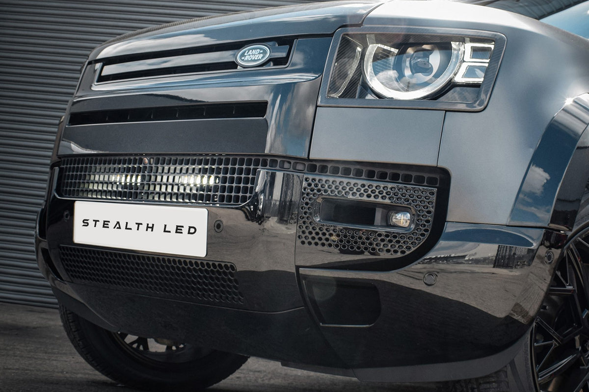 Stealth LED Land Rover Defender L663 2020+ Twin 6" Luminous LED Integration Grille Kit - 5,760 Lumens