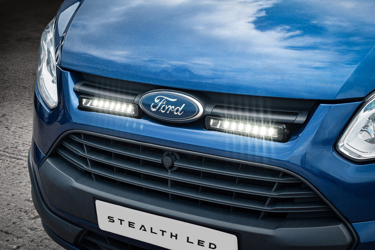 Stealth LED Ford Transit Custom 2013-2018 Twin 10" Luminous LED Integration Grille Kit - 7,560 Lumens