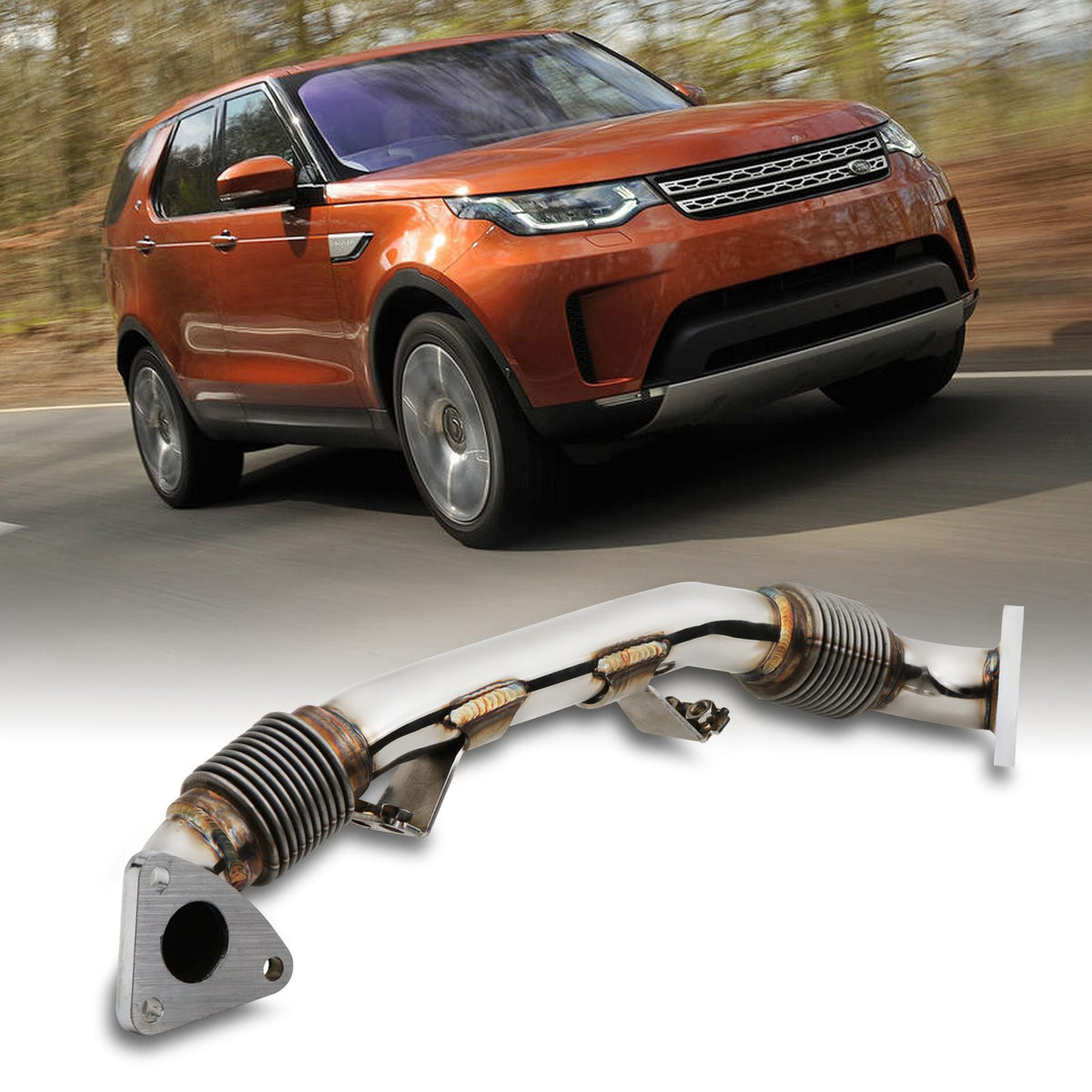 Exhaust Crossover Pipe for Land Rover Discovery 5 L462 3.0 TDV6 SDV6 2017+