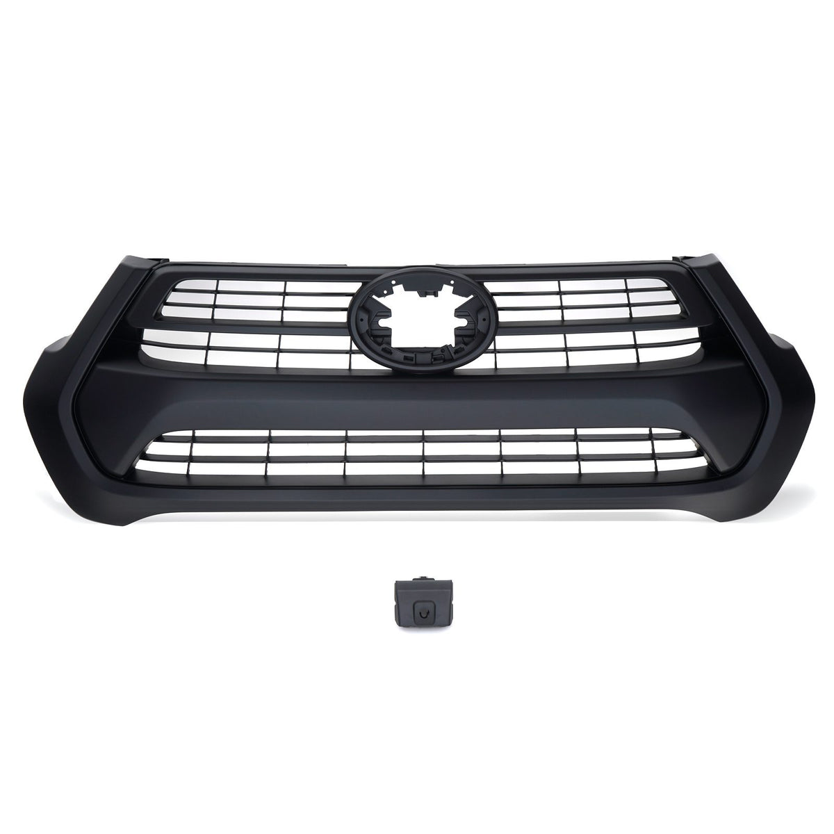 Front Bumper Matte Black Front Grille for Toyota Hilux MK9 2021+