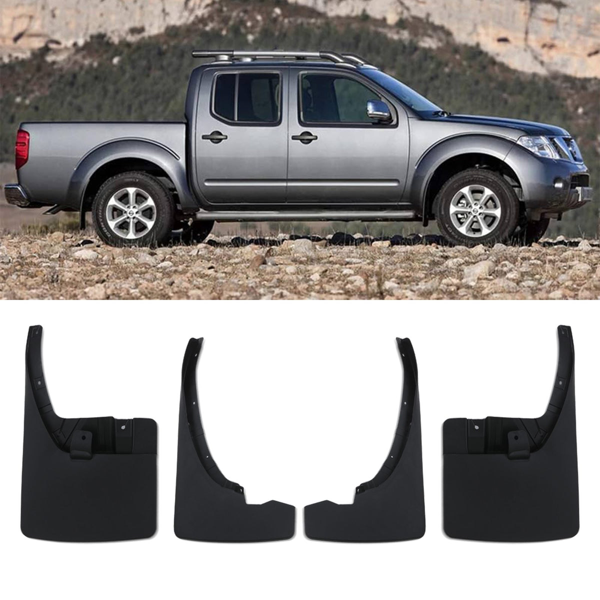 Mud Guard Flaps for Nissan Navara D40 2005-2015