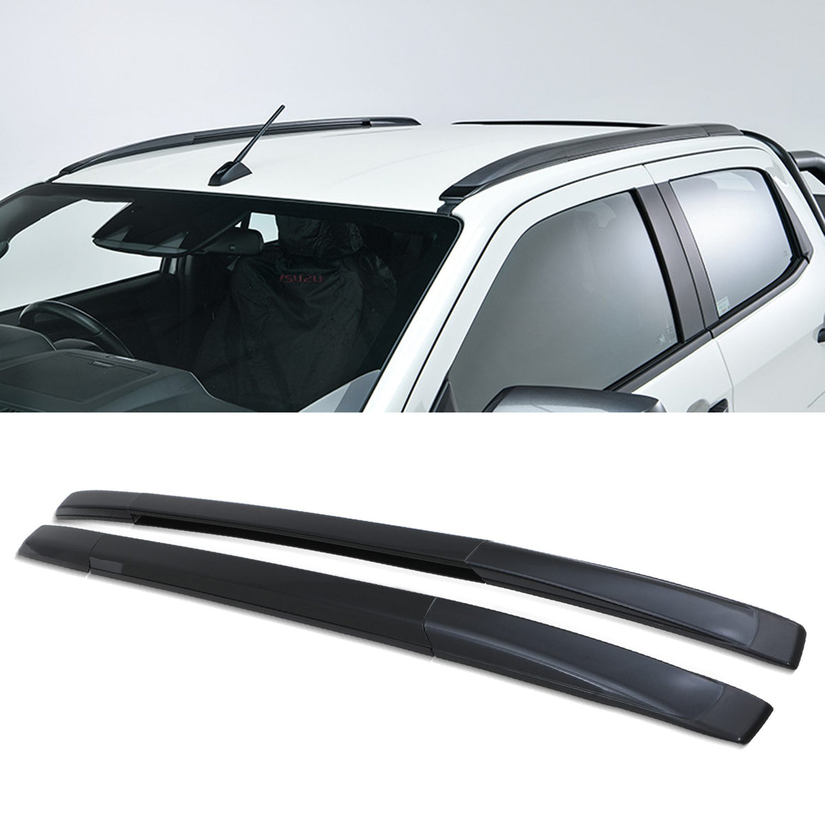 Black Roof Rails for Isuzu D-Max RG 2021+