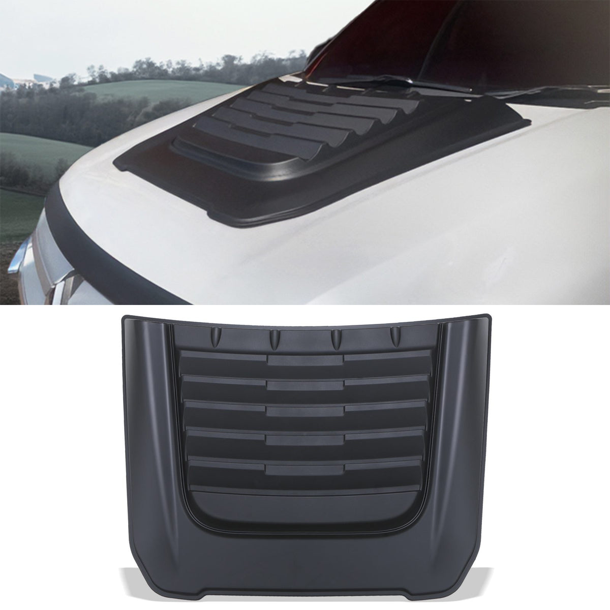 Black Bonnet Scoop for Mitsubishi L200 Triton 15-19