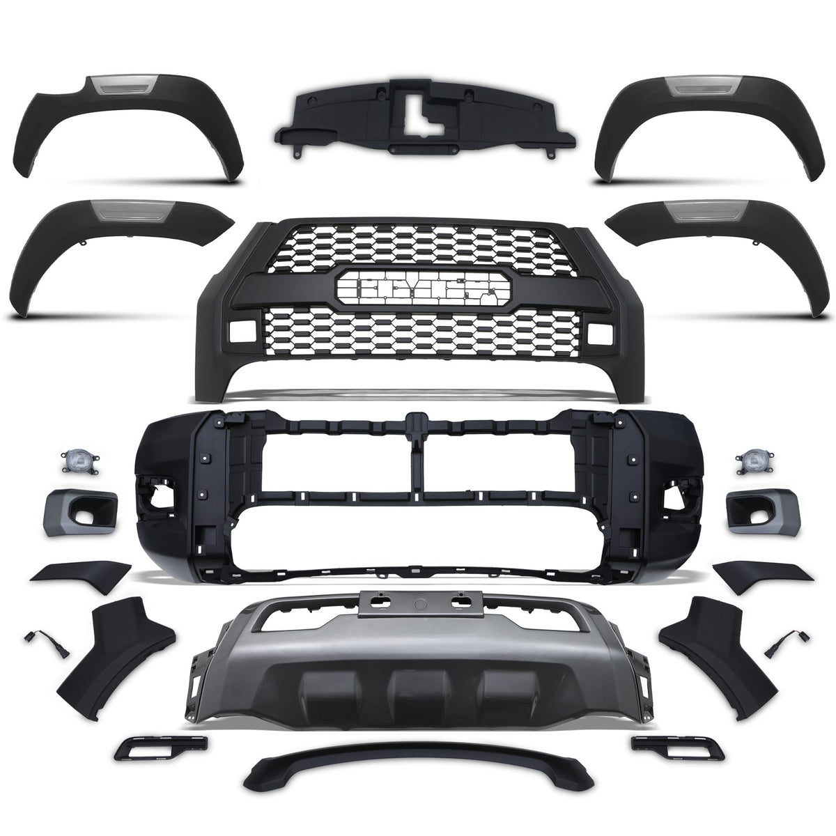 Invincible X Body Kit Conversion Bumper And Wheel Arches for Toyota Hilux Revo MK9 2021+