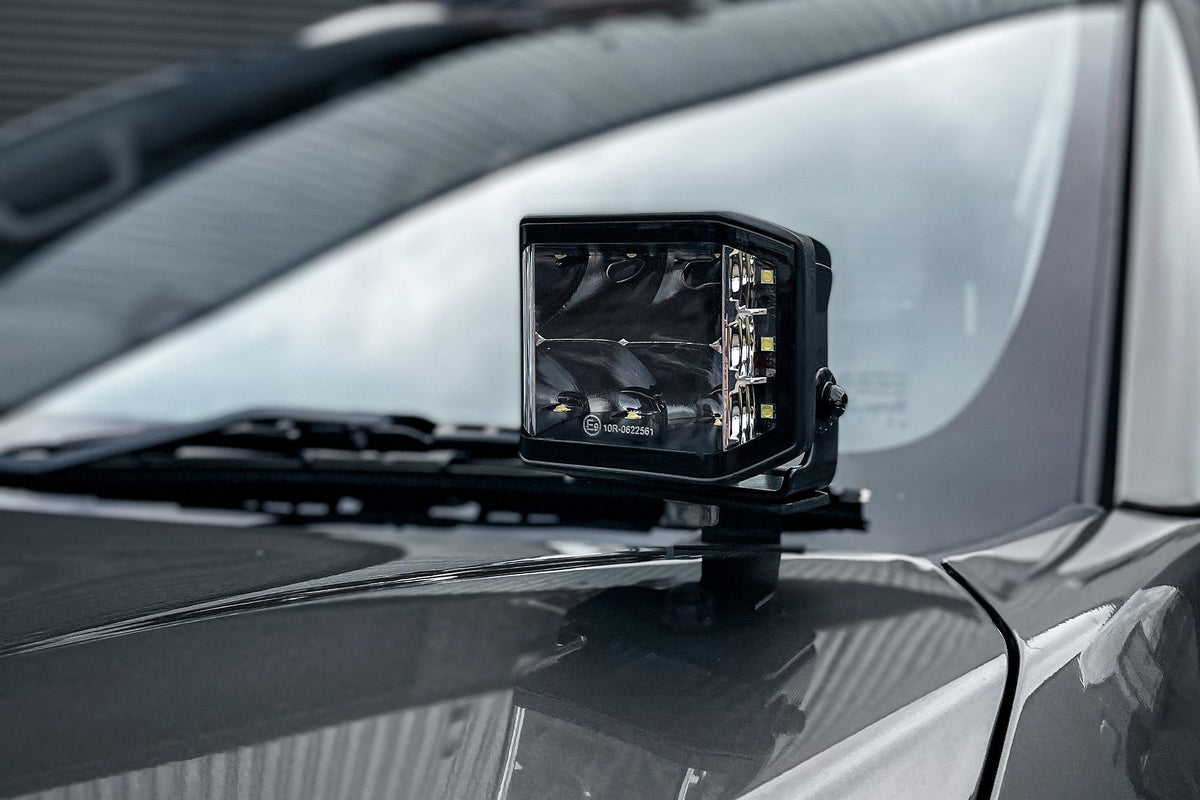 Stealth LED Mitsubishi L200 2015-2019 Twin 4" Dark Force LED Bonnet Kit - 16,800 Lumens