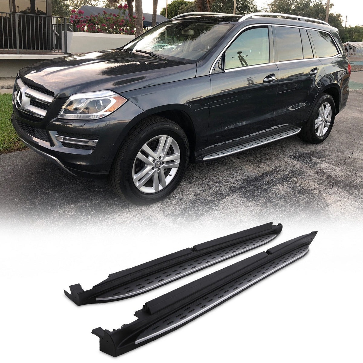 Aluminium Side Steps for Mercedes GL Class X166 13-19
