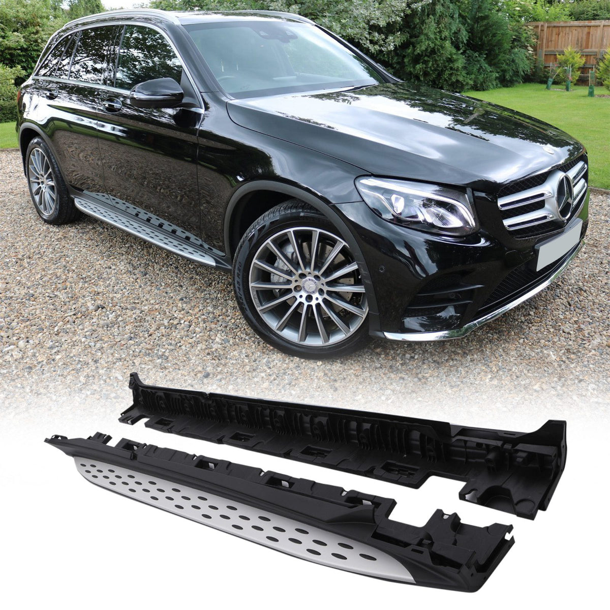 Aluminium Side Steps for Mercedes Benz GLC C253 X253 15-22
