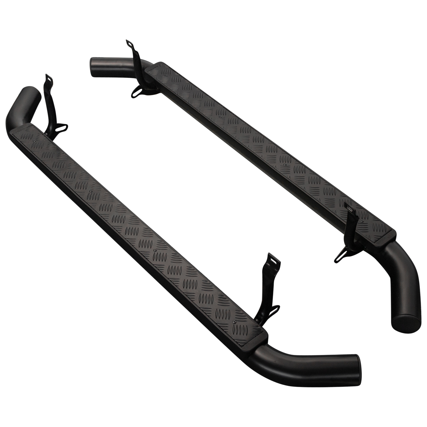 CLASSIC DEFENDER 130 XS 4DR SIDE STEPS - CHEQUERPLATE