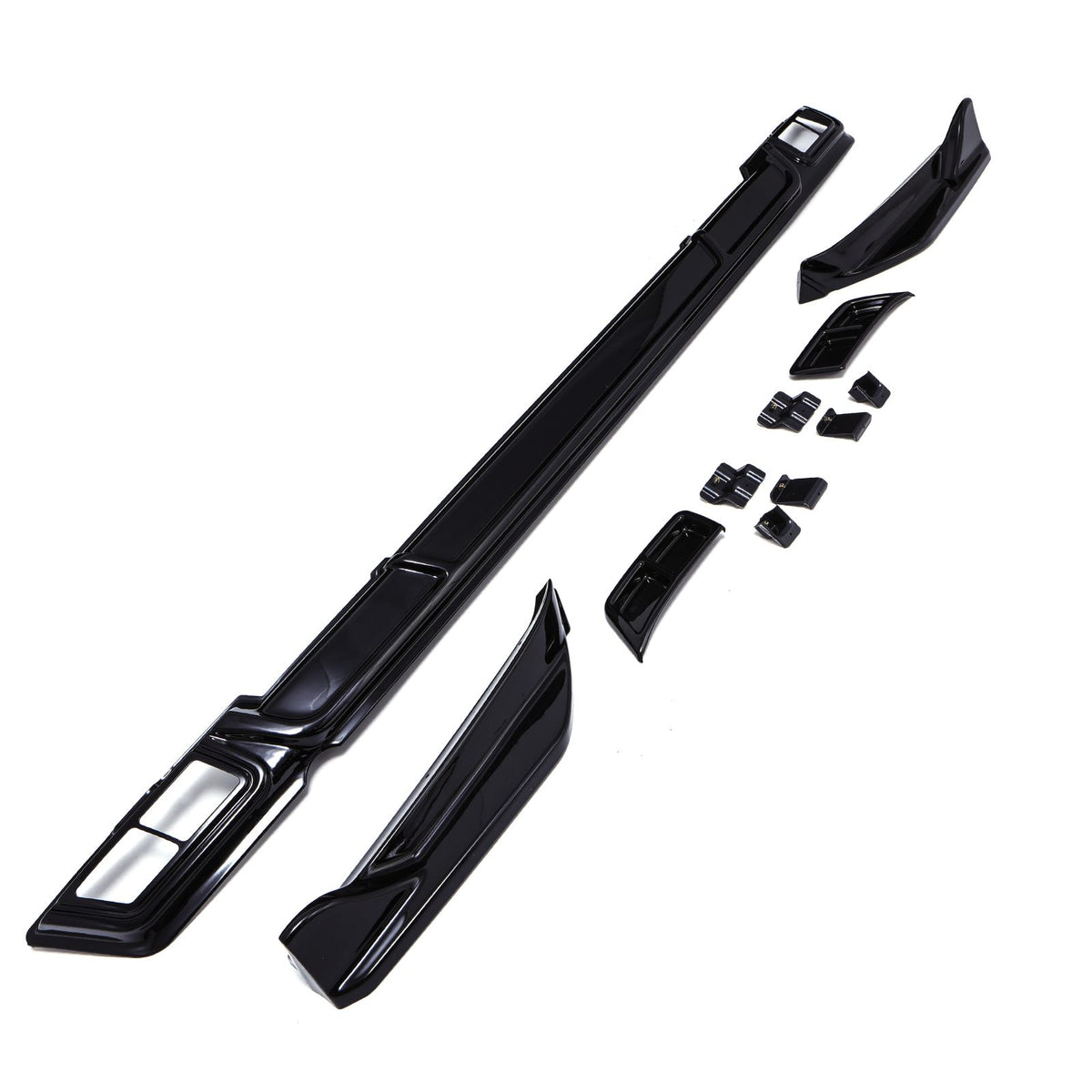 Gloss Black Rear Bumper Diffuser for Ford Transit Custom MK2 24+