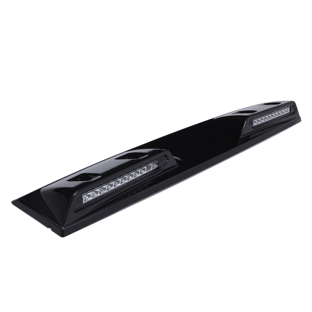 Gloss Black Twin LED Roof Lights for Ford Transit Custom MK2 24+