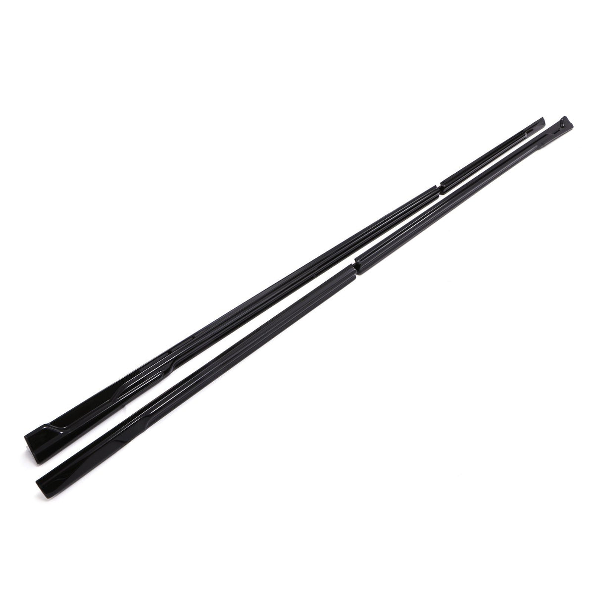 Gloss Black Side Skirts for Ford Transit Custom MK2 SWB 24+