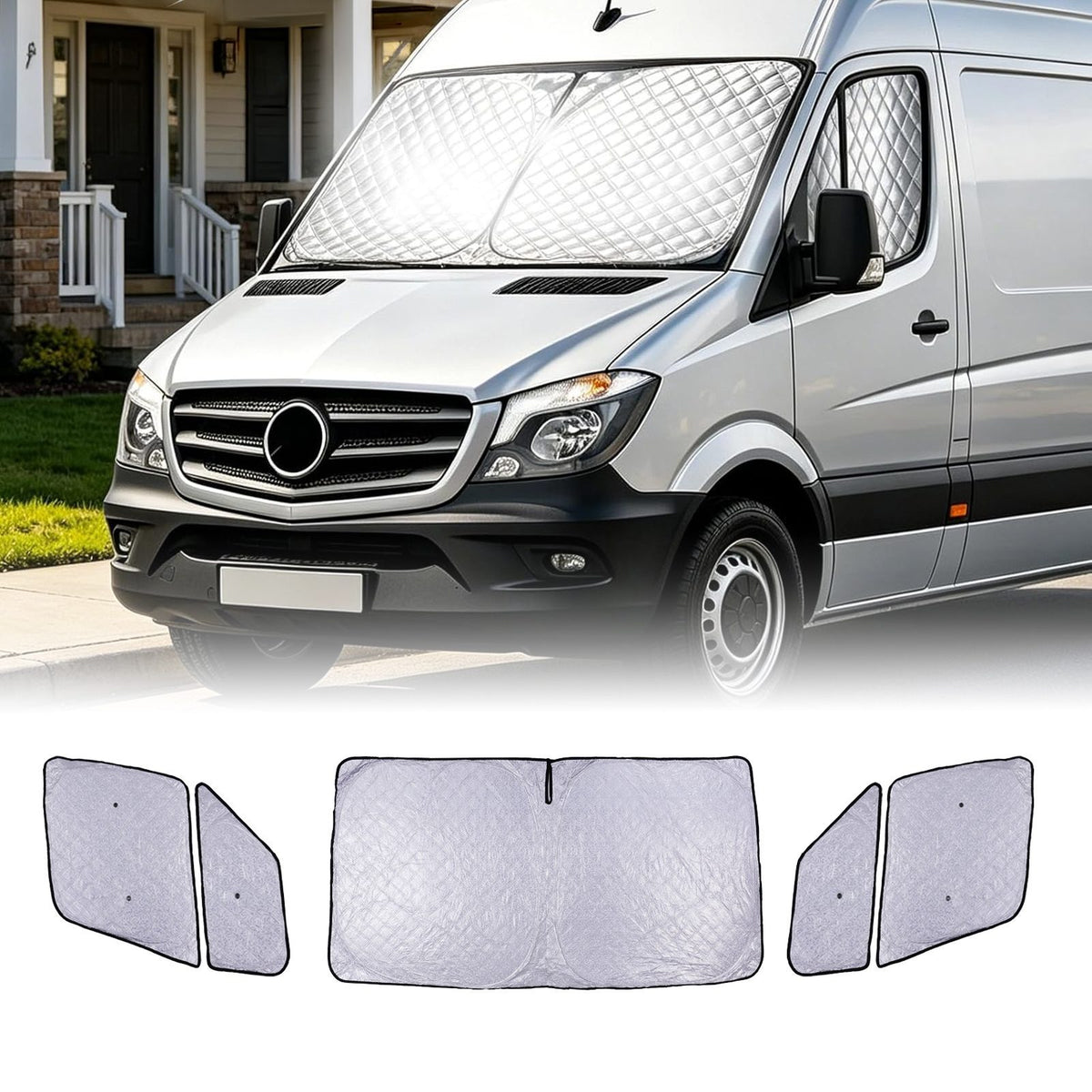 3pc Window Sunshades for Mercedes Sprinter 2018-2024