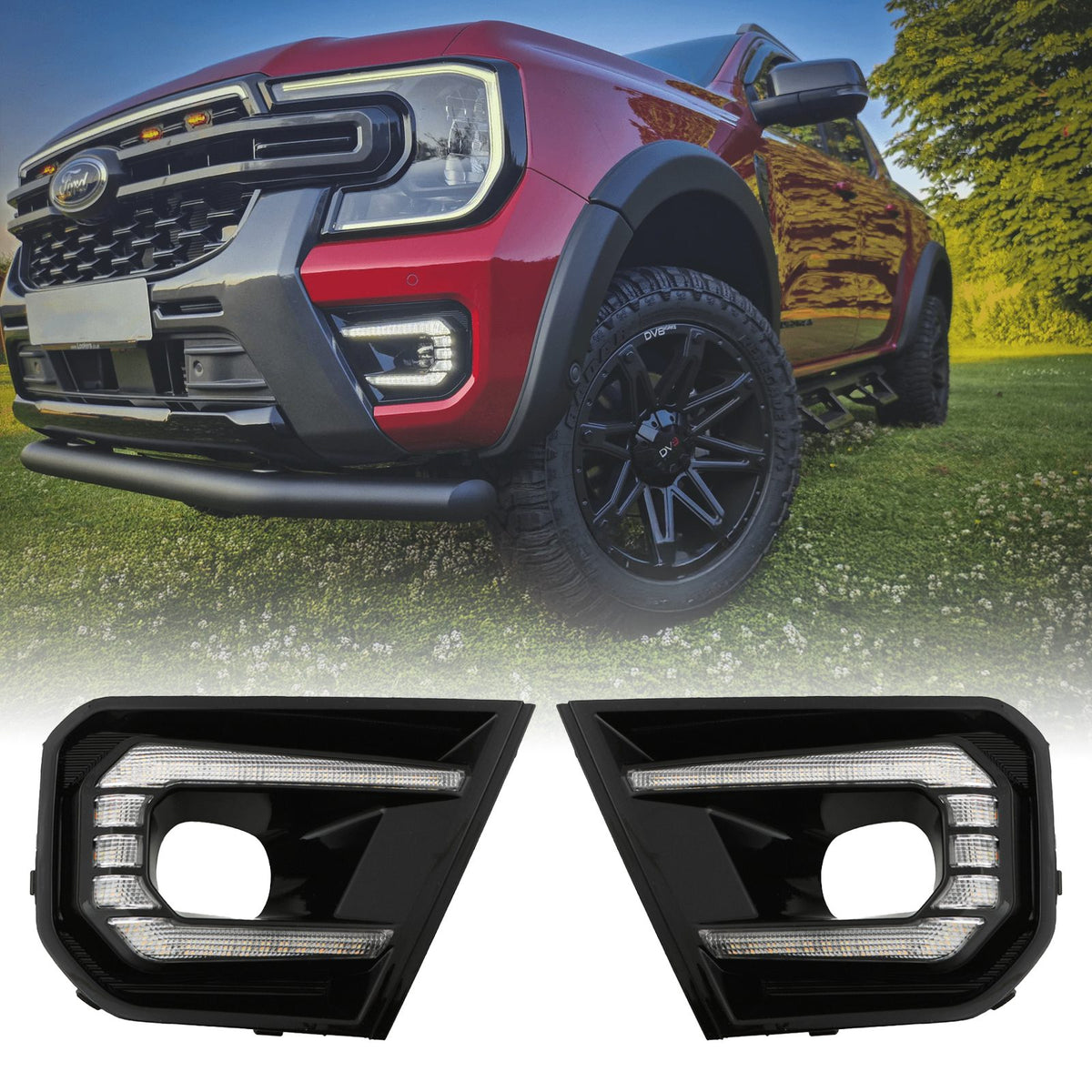LED DRL indicator Lights for Ford Ranger T9 Wildtrak 2023+