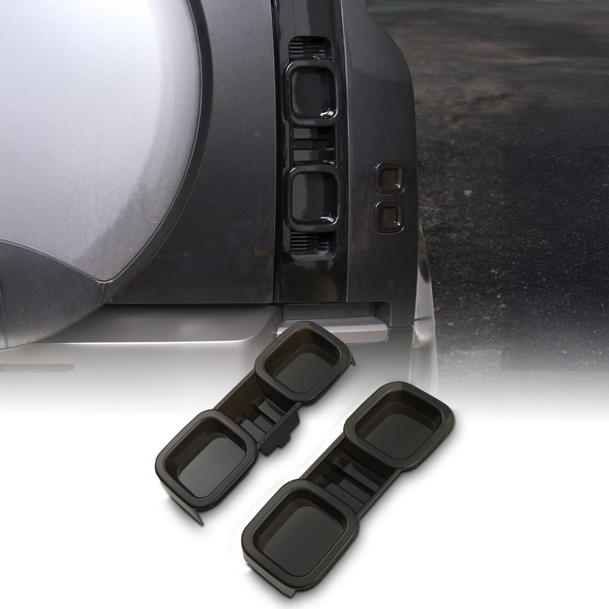 Smoked Tail Light Covers for Land Rover Defender L663 2020+