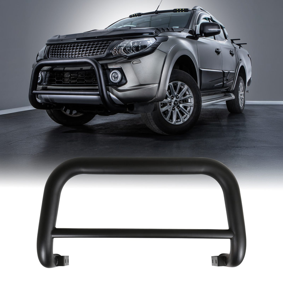 Black Bull Bar for Mitsubishi L200 Triton 2015-2018