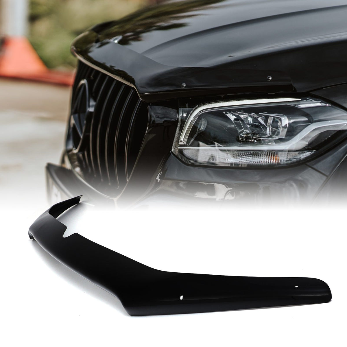 Black Bonnet Guard for Mercedes X-Class W470 2018+