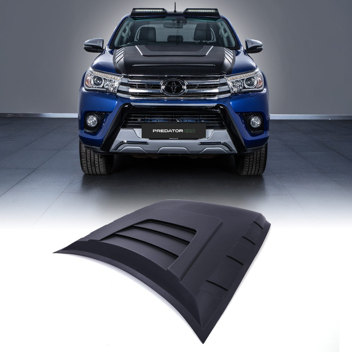 Black Bonnet Scoop for Toyota Hilux Revo 15-20