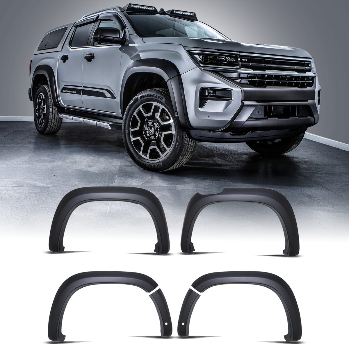 Matte Black OEM Look Wheel Arches for VW Amarok MK2 2023+