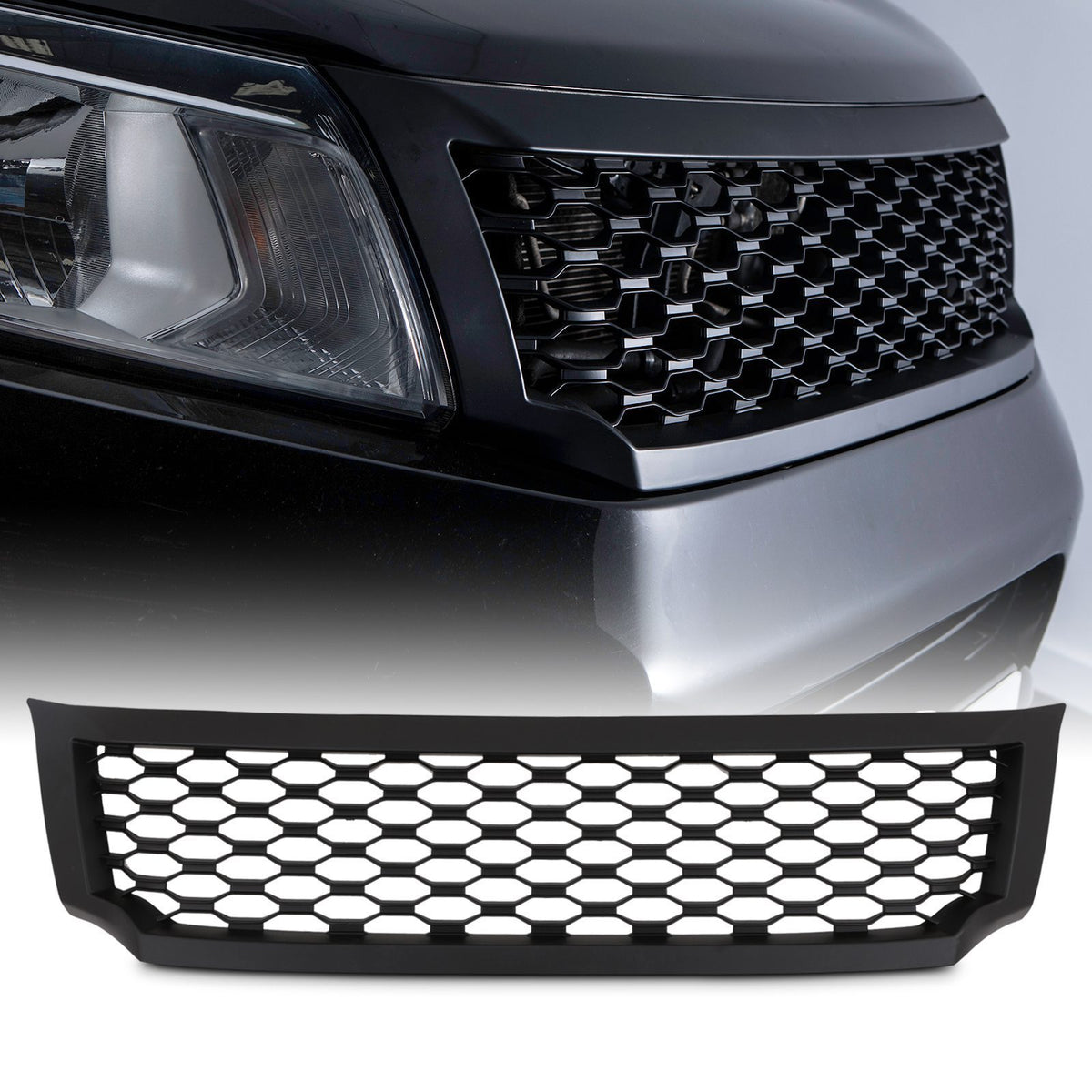 Black Badgeless Grille for Nissan Navara D23 NP300 14-20