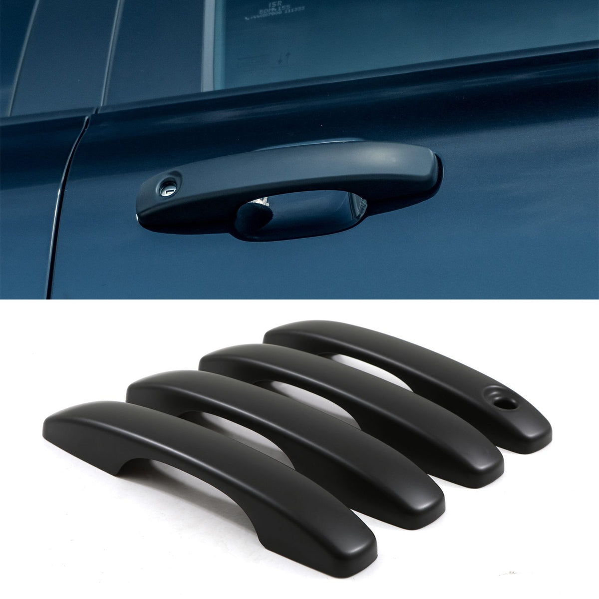 Black Door Handle Protector Covers for Ford Ranger T9 2023+