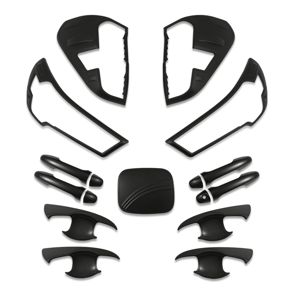 Black Exterior Protective Trim Kit for Toyota Hilux 2020+