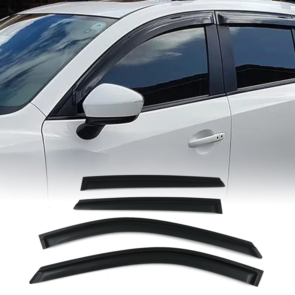 Black Wind Deflectors for Mazda CX-5 2017+