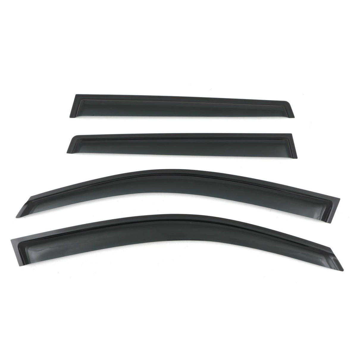 Black Wind Deflectors for Mitsubishi Outlander MK3 14-21