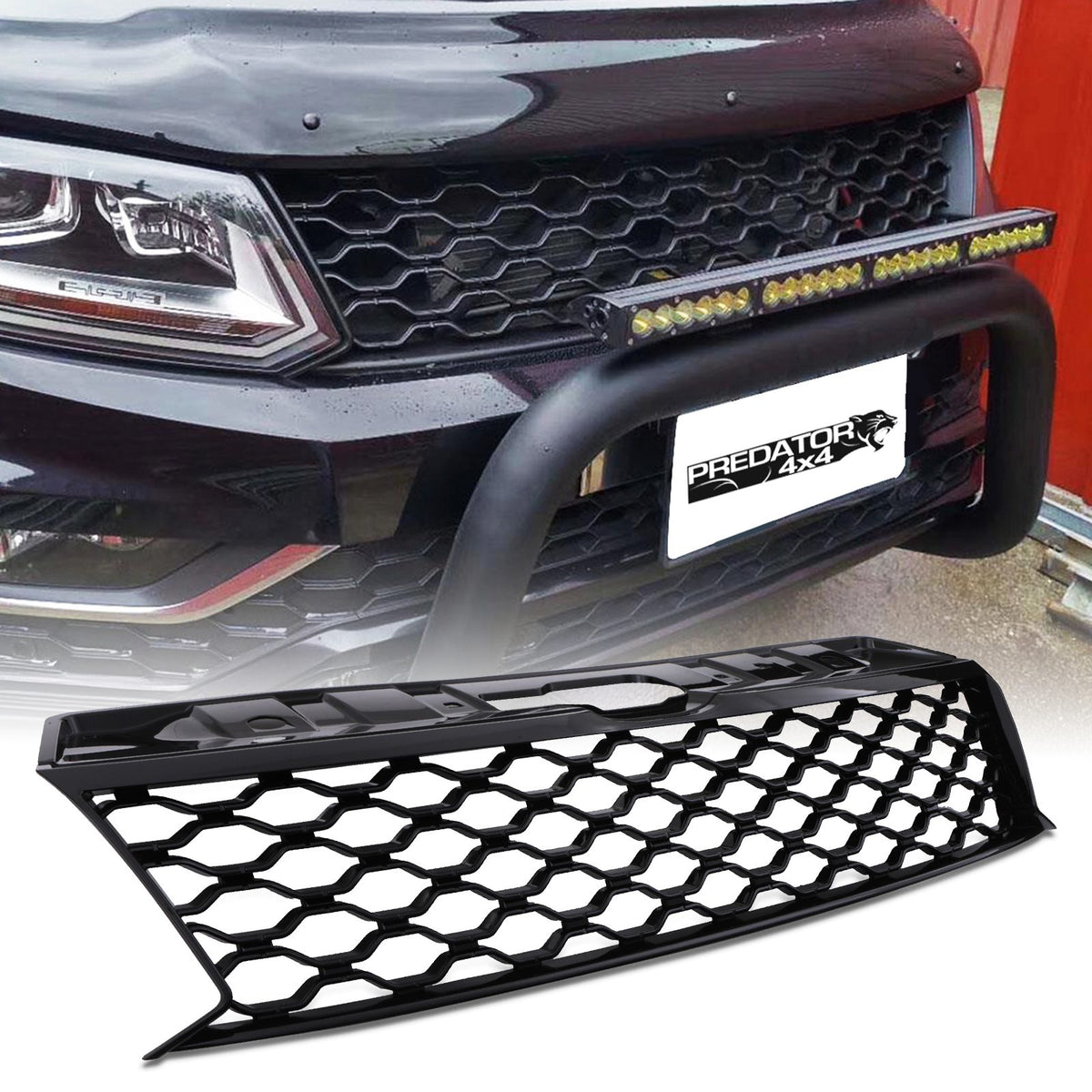 Badgeless Black Grille for Volkswagen Amarok 2010-2020