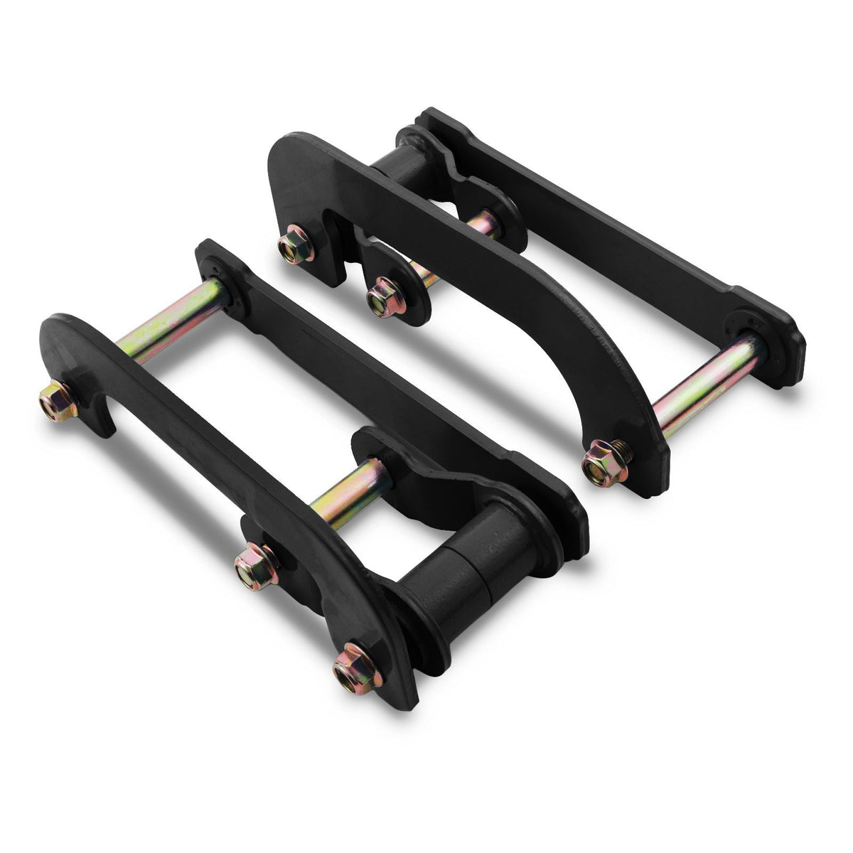 2" Black Rear Lift Extended Shackles for Ford Ranger T6 12-18