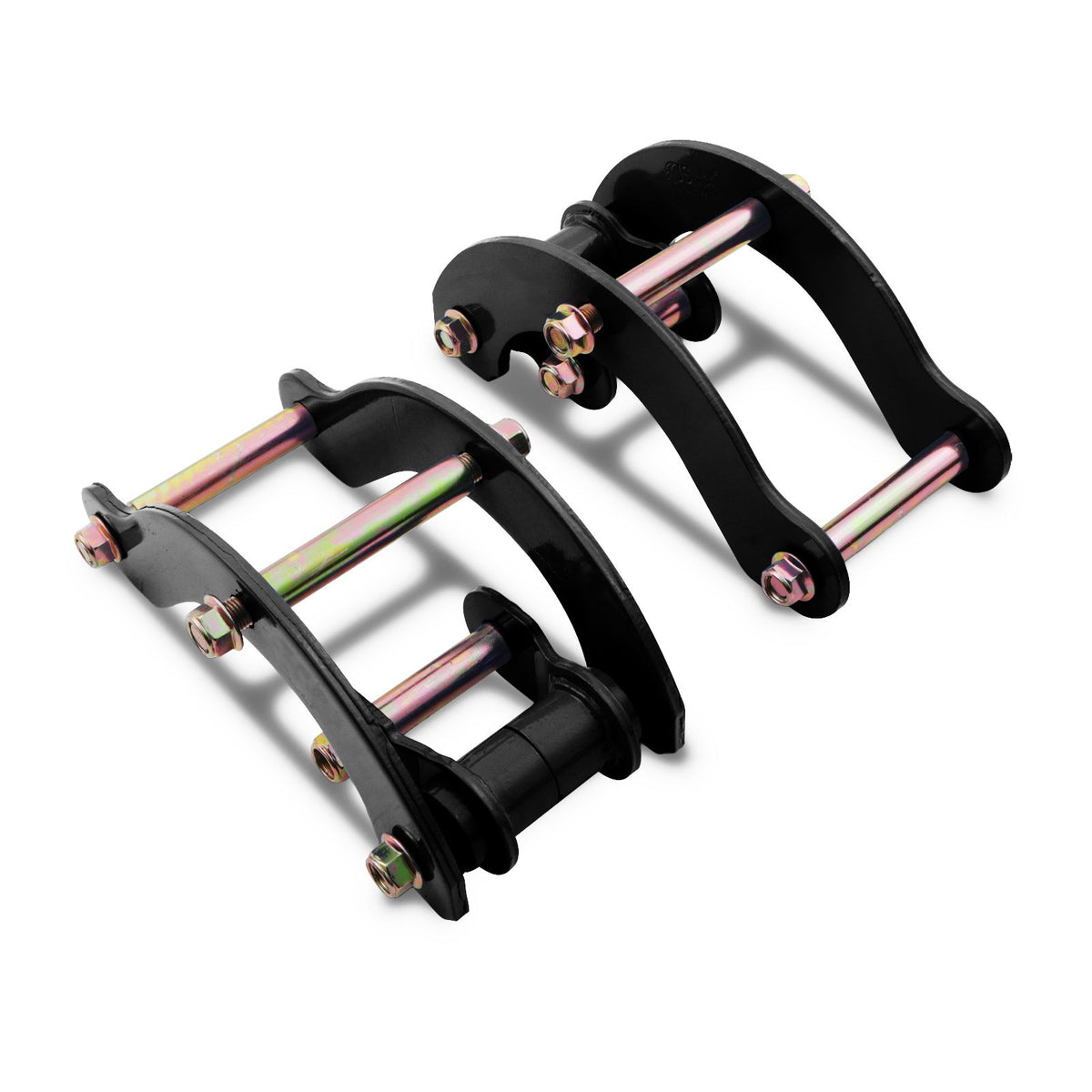 2" Black Rear Lift Shackles for Mitsubishi L200 Triton 06-19