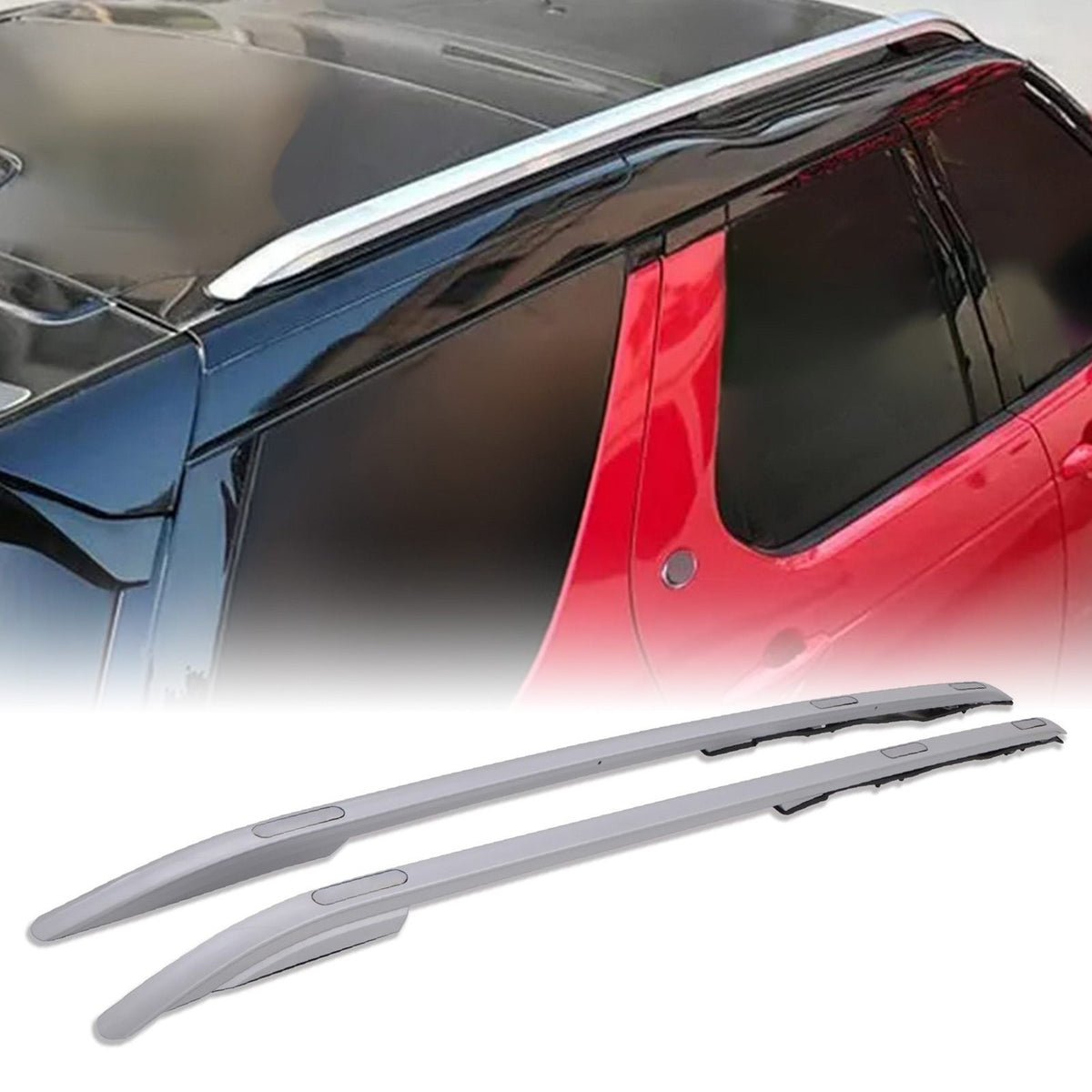 Silver Roof Rails for Land Rover Discovery 5 L462 17+