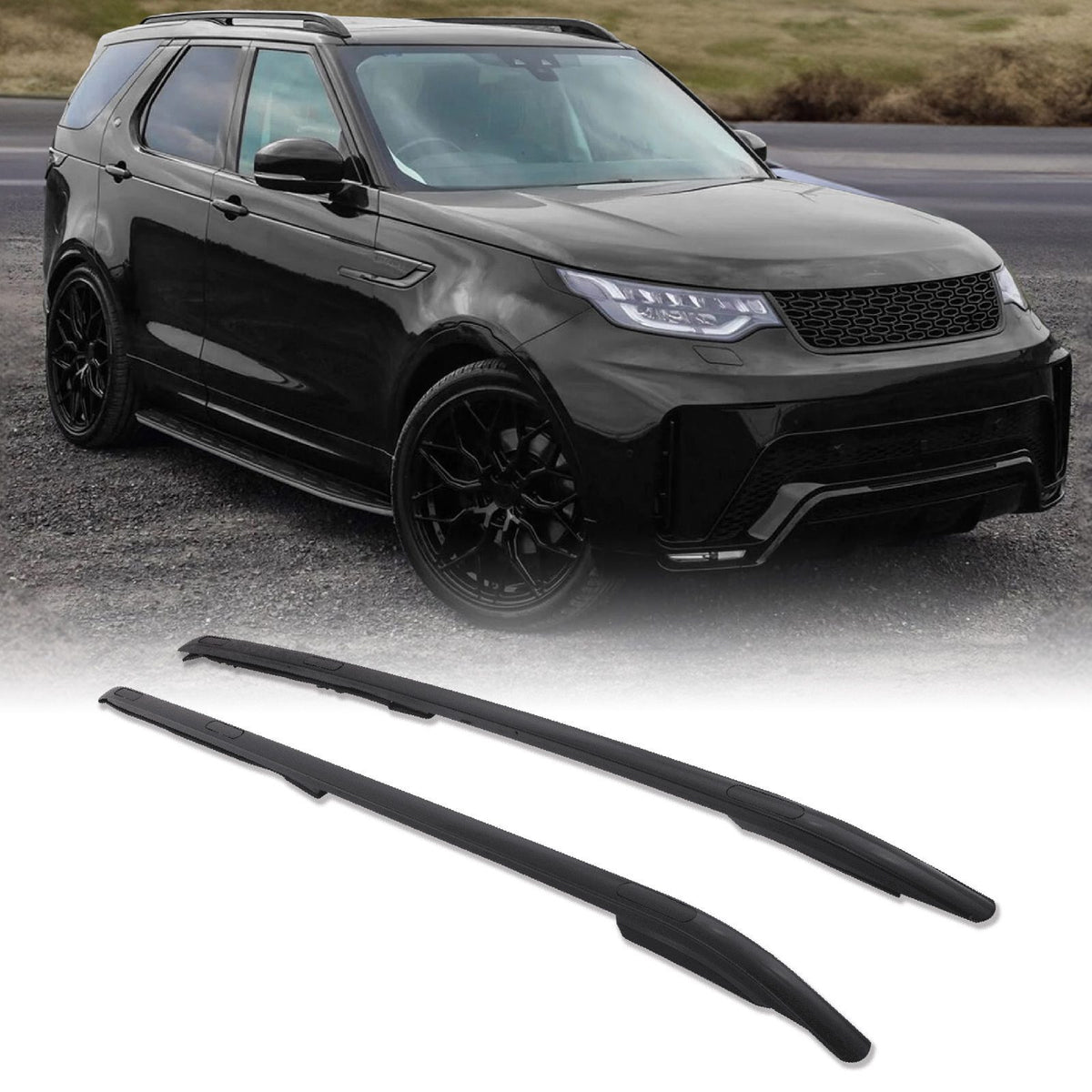 Black Roof Rails for Land Rover Discovery 5 L462 17+