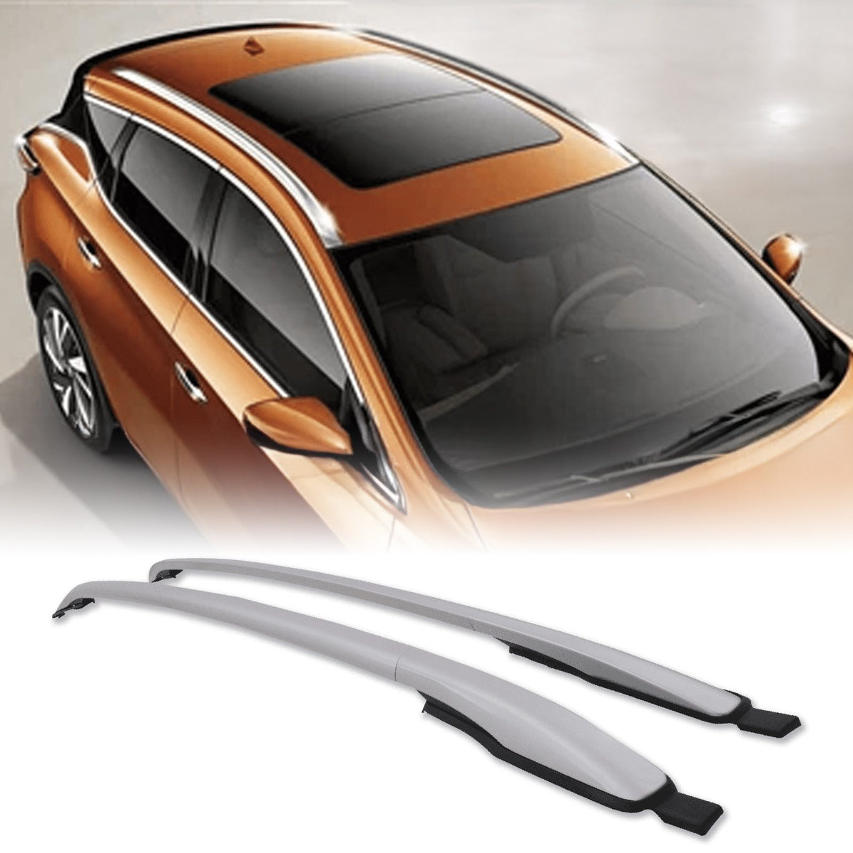 Silver Roof Rails for Ford Kuga MK2 13-19