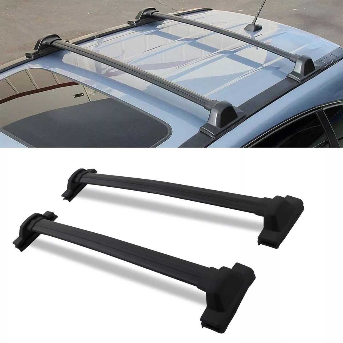 Black Roof Cross Bars for Honda CR-V MK4 12-16