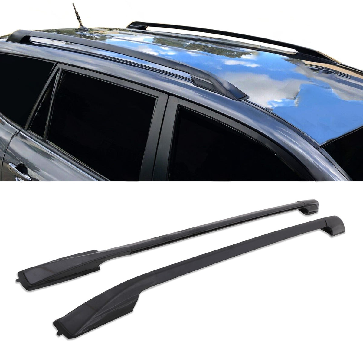 Black Roof Rails for Toyota RAV4 XA30 06-12