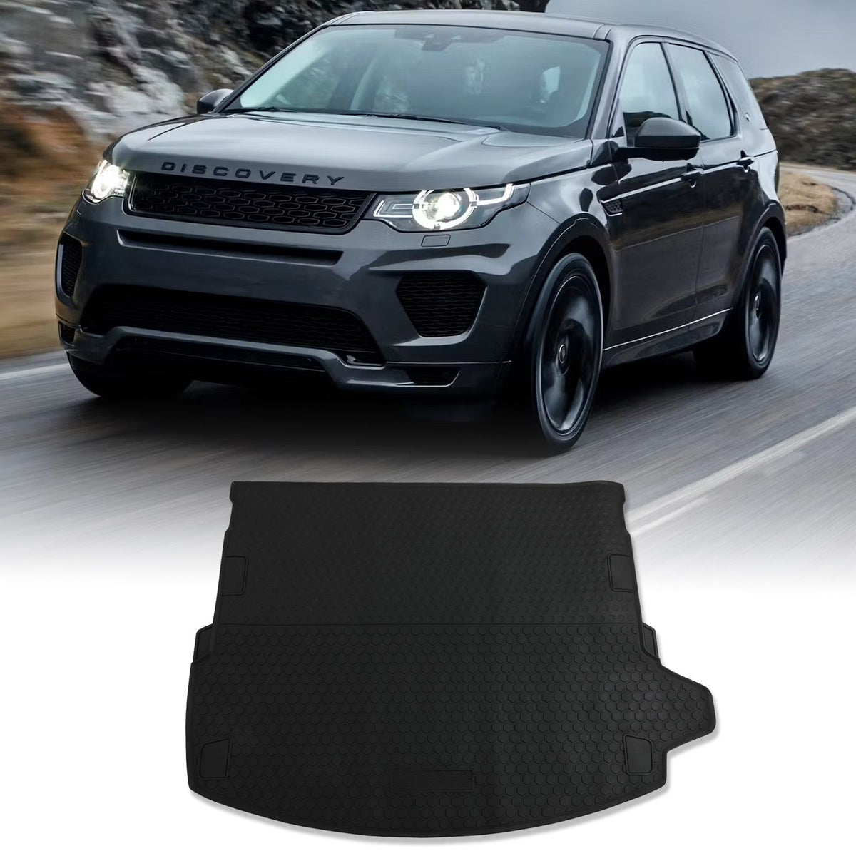 Black Interior Boot Liner for Land Rover Discovery Sport L550 2014+