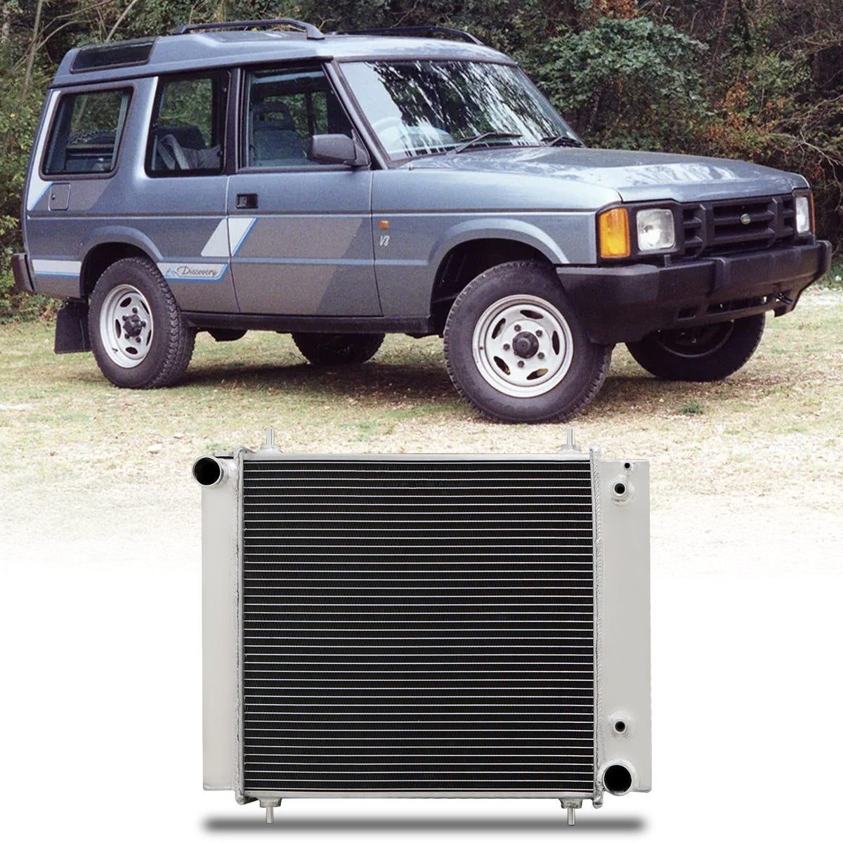 High Flow Alloy Radiator for Land Rover Discovery Series 1 200TDI 89-94
