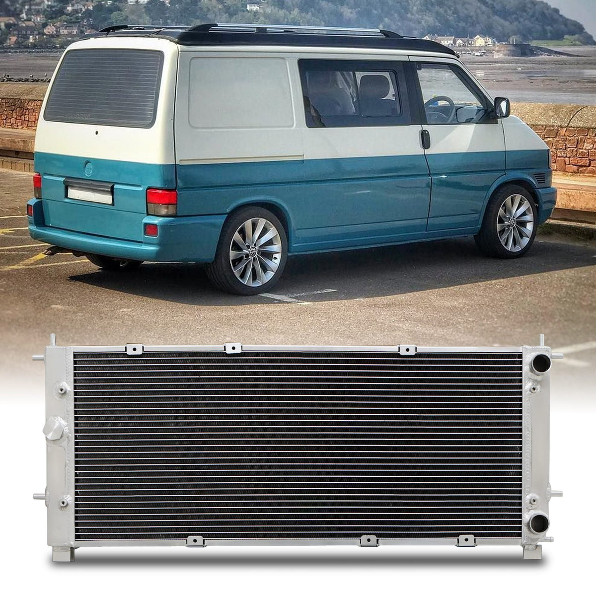 High Flow Alloy Radiator for VW Transporter T4 90-03