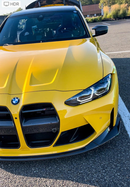 CSL Style front lip splitter for BMW G80 G82 G83 M3 M4 Prepreg Dry Carbon Fiber with gloss finish
