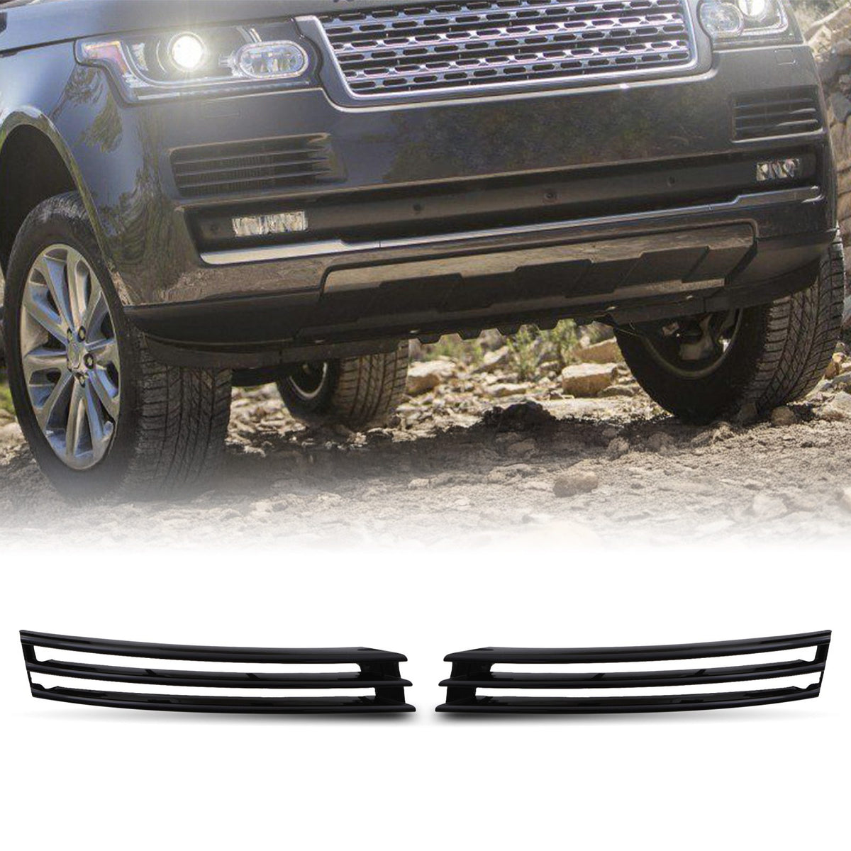 Lower SV Look Front Bumper Inserts for Range Rover Vogue