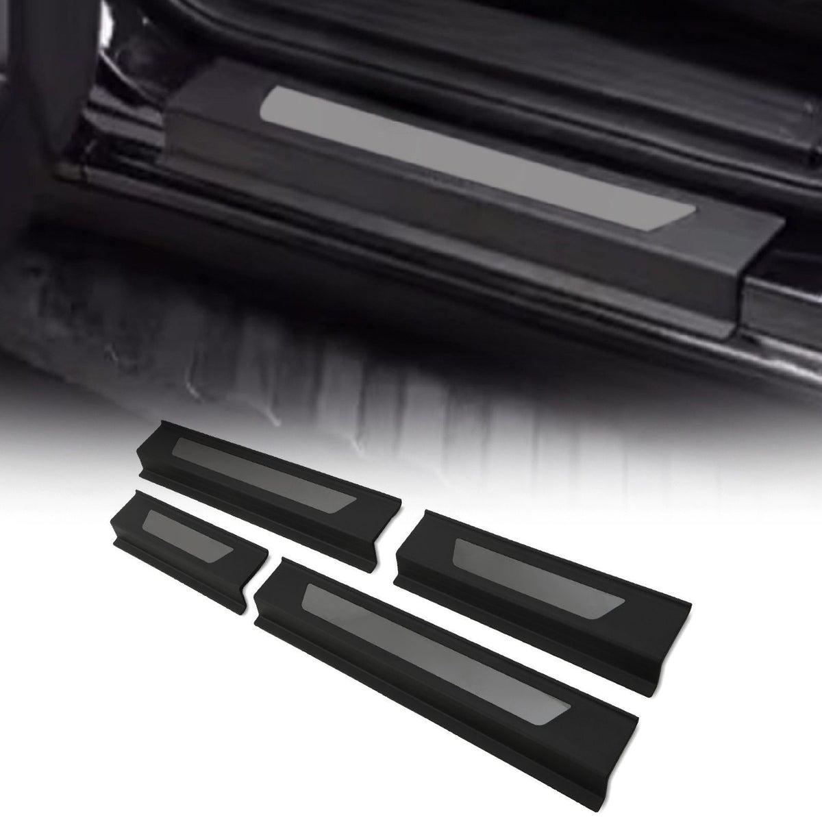 Black Door Sill Inserts for Ford Ranger T9 2023+