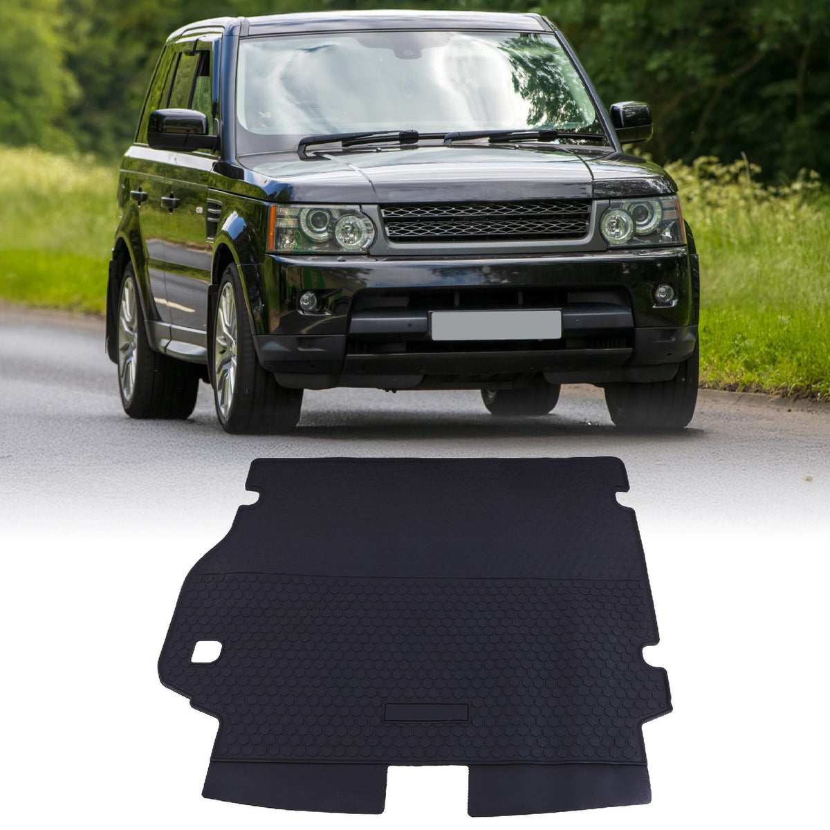 Black Rubber Boot Mat for Range Rover Sport L320 05-13