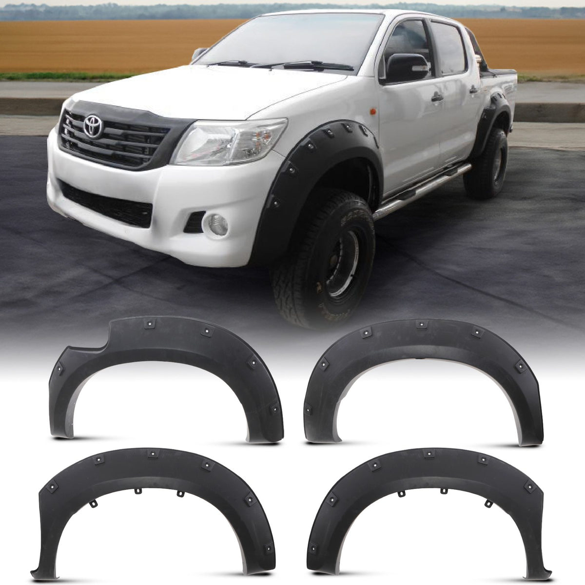 Wide Body Arch Fender Flare Kit for Toyota Hilux Vigo 05-14