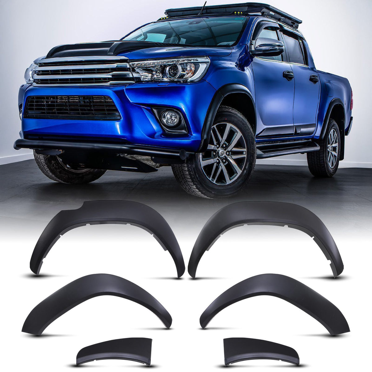 Wide Wheel Arch Fender Flare Kit for Toyota Hilux MK8 Revo 2015+