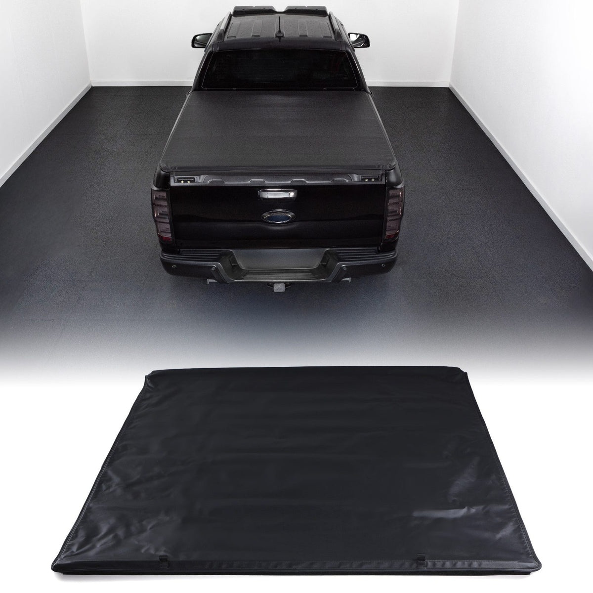 Locking Roll Top Soft Tonneau Cover for Ford Ranger T6 T7 T8 11-22