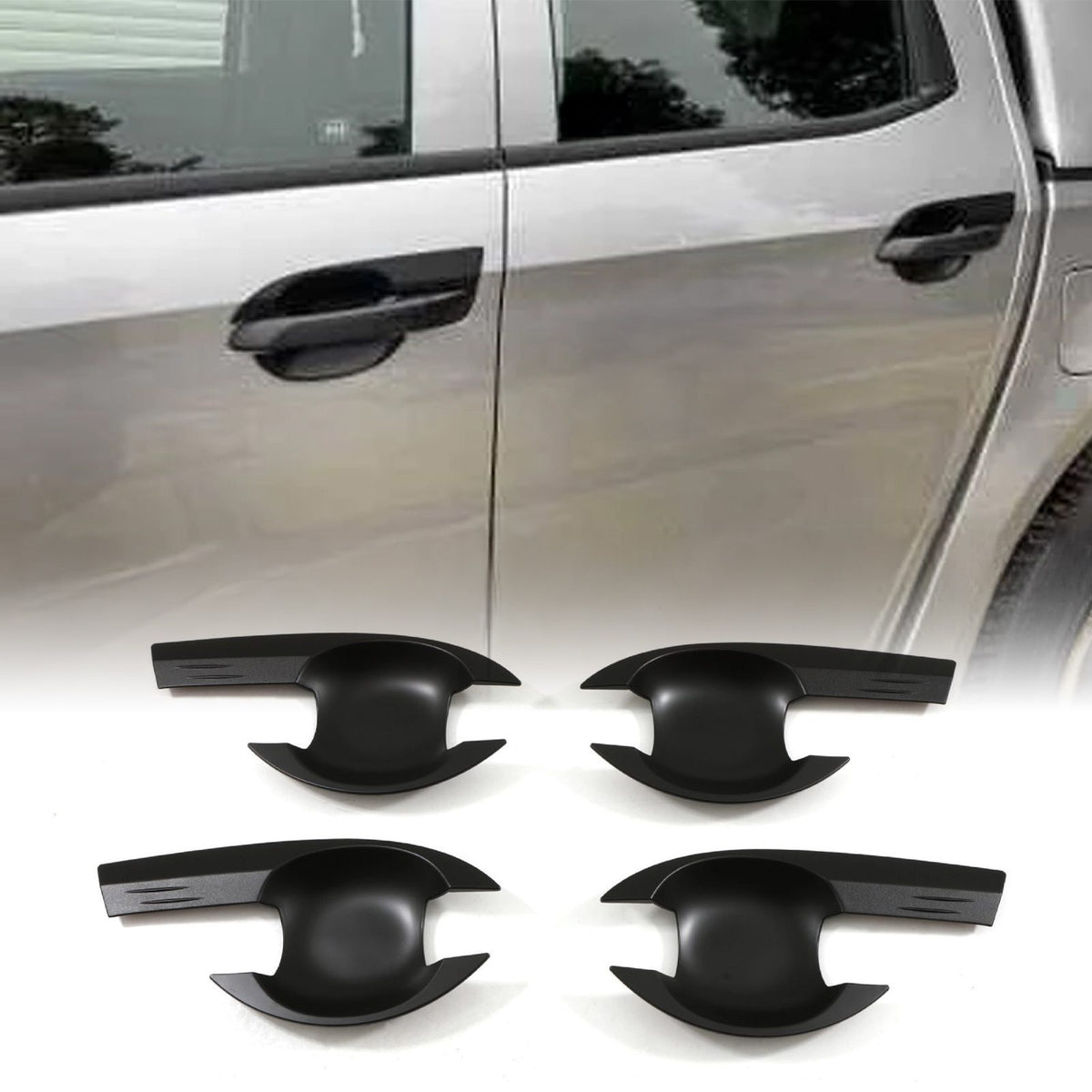 Black Door Handle Inserts for Isuzu D Max 12-19
