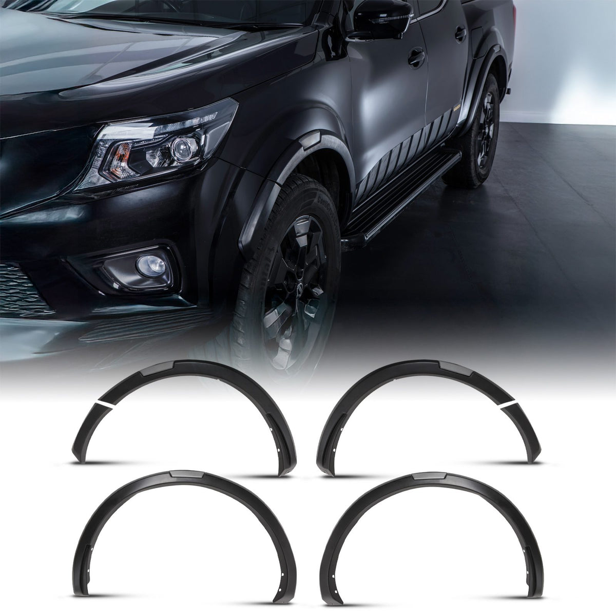 Slim 45mm Fender Flares for Nissan Navara D23 NP300 2014-2021